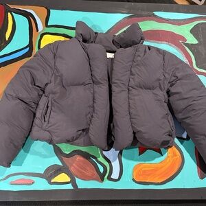 Grey My Mum Made Puffer Jacket